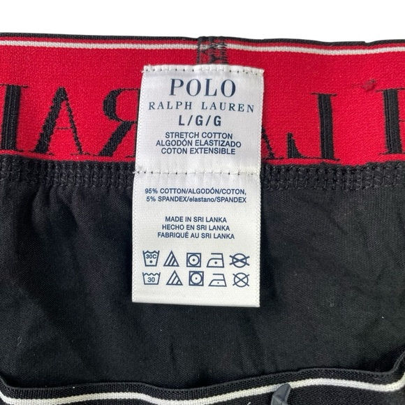 Polo by Ralph Lauren Boxer Briefs Black and Red - Picture 2 of 5
